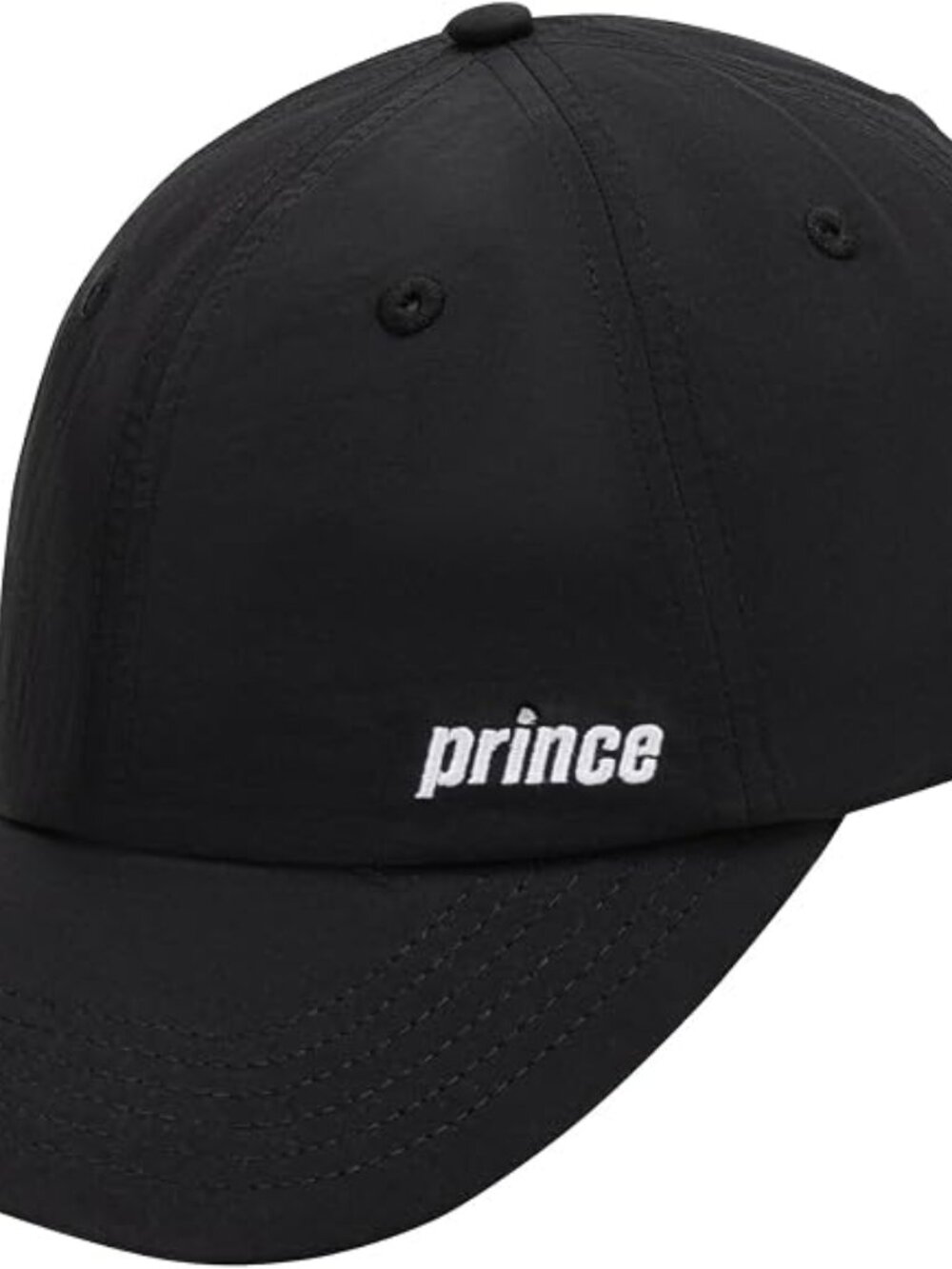 Prince Tennis Outline Adjustable Cap Crinkle Nylon Wicking Sweatband Black OSFM